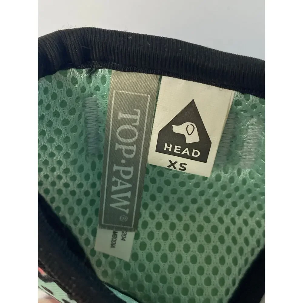 Top Paw Green Animal Print Dog Harness Size X-Small